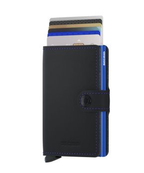 Secrid Miniwallet matte black & blue